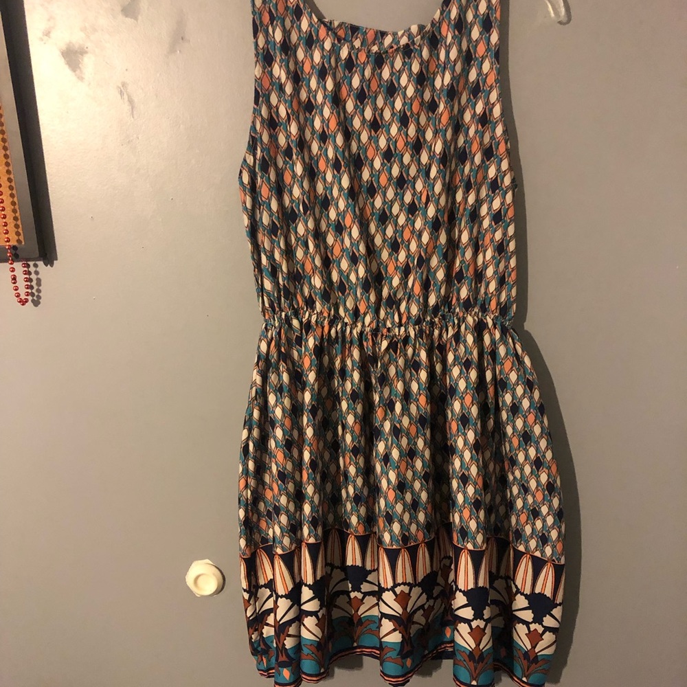 Multi print dress.